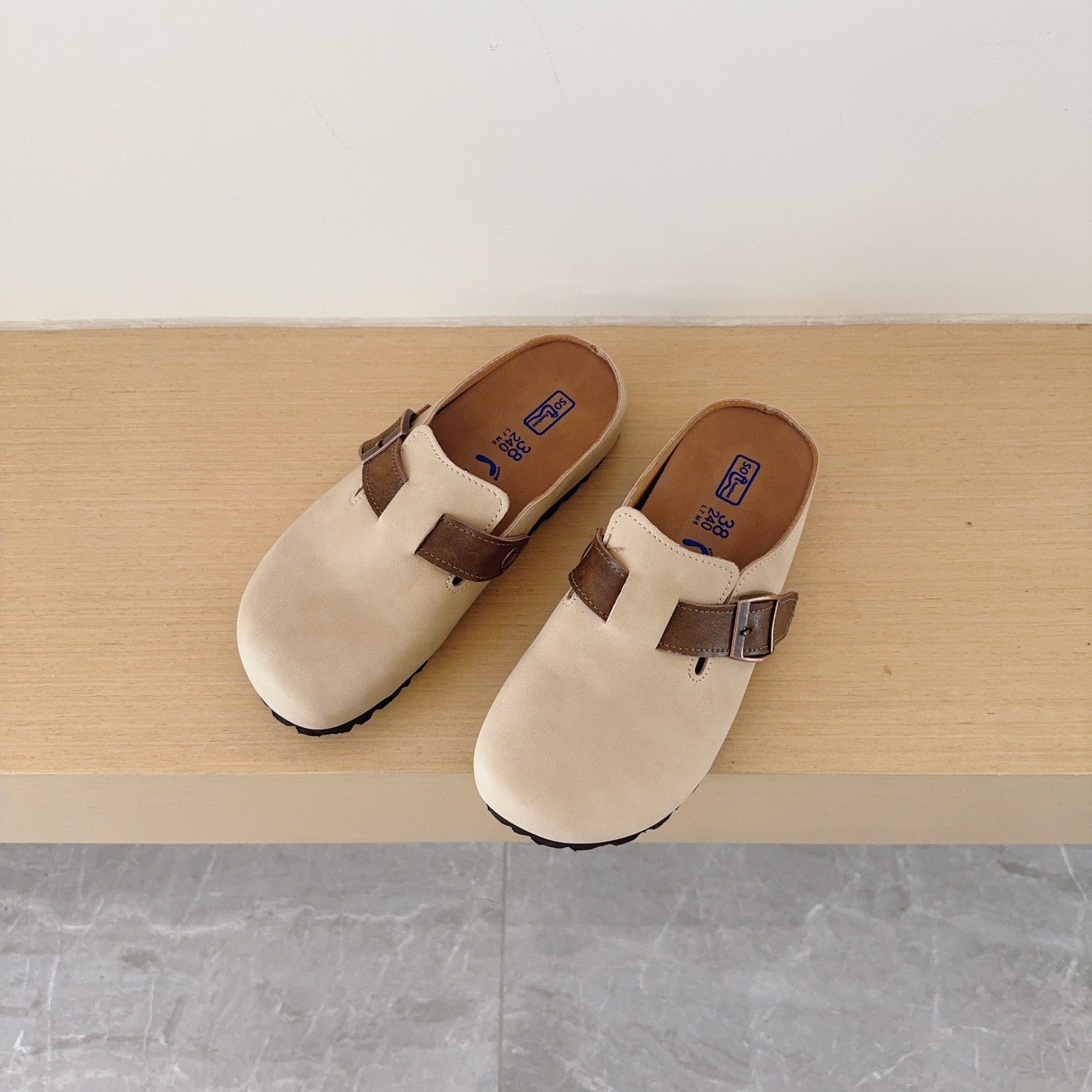 Color-Block Birken-Style Clogs