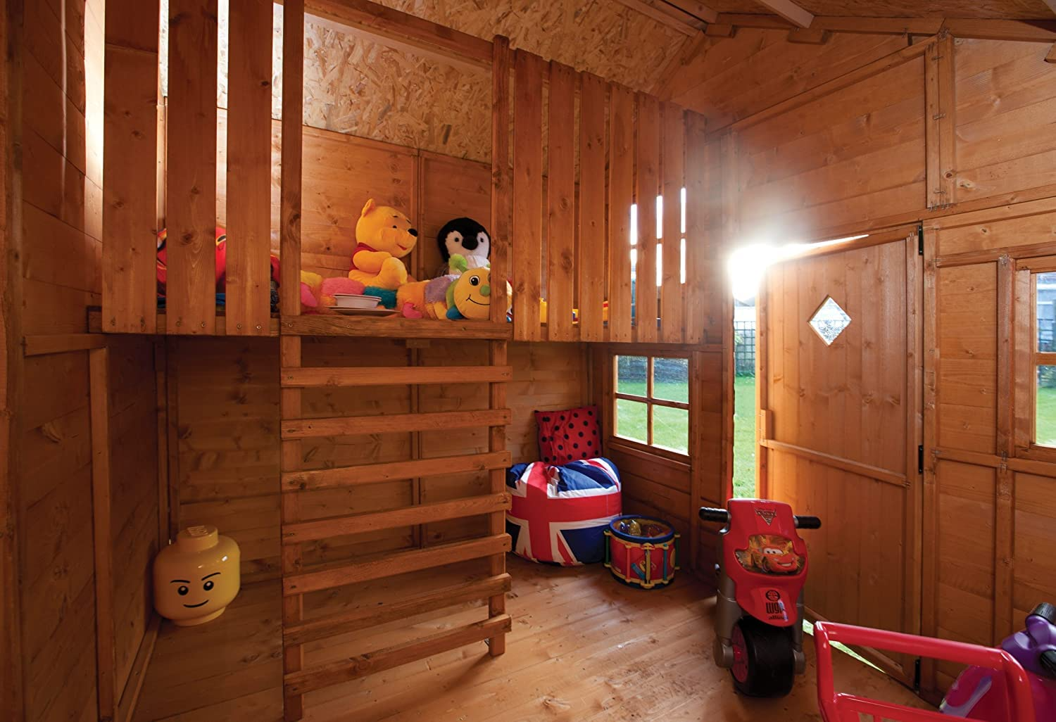 Swiss Cottage 7.71′ x 6.75′ Playhouse