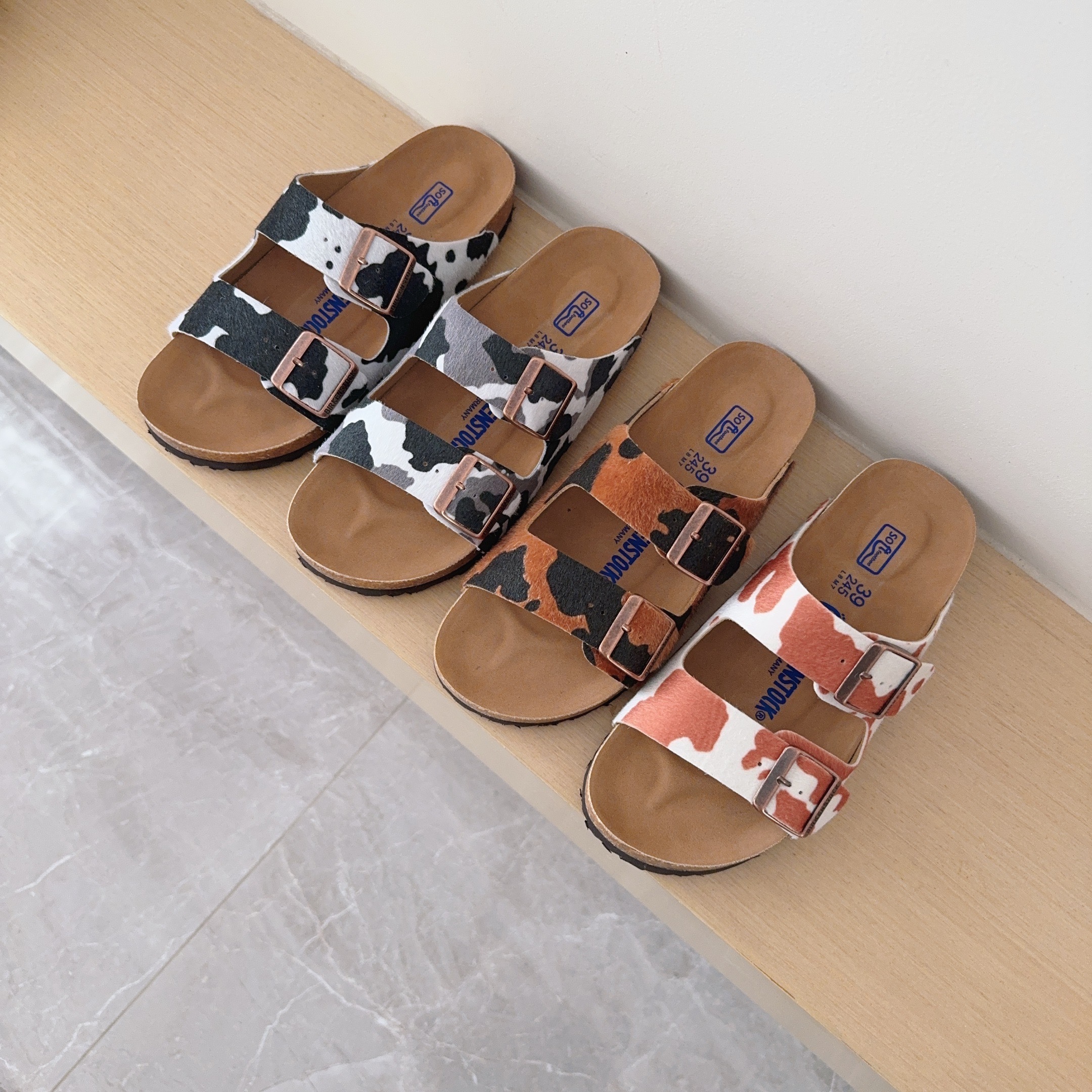 UGG Kids Pony Hair Series Birken-Style Two-Strap Sandals Adult And Kids