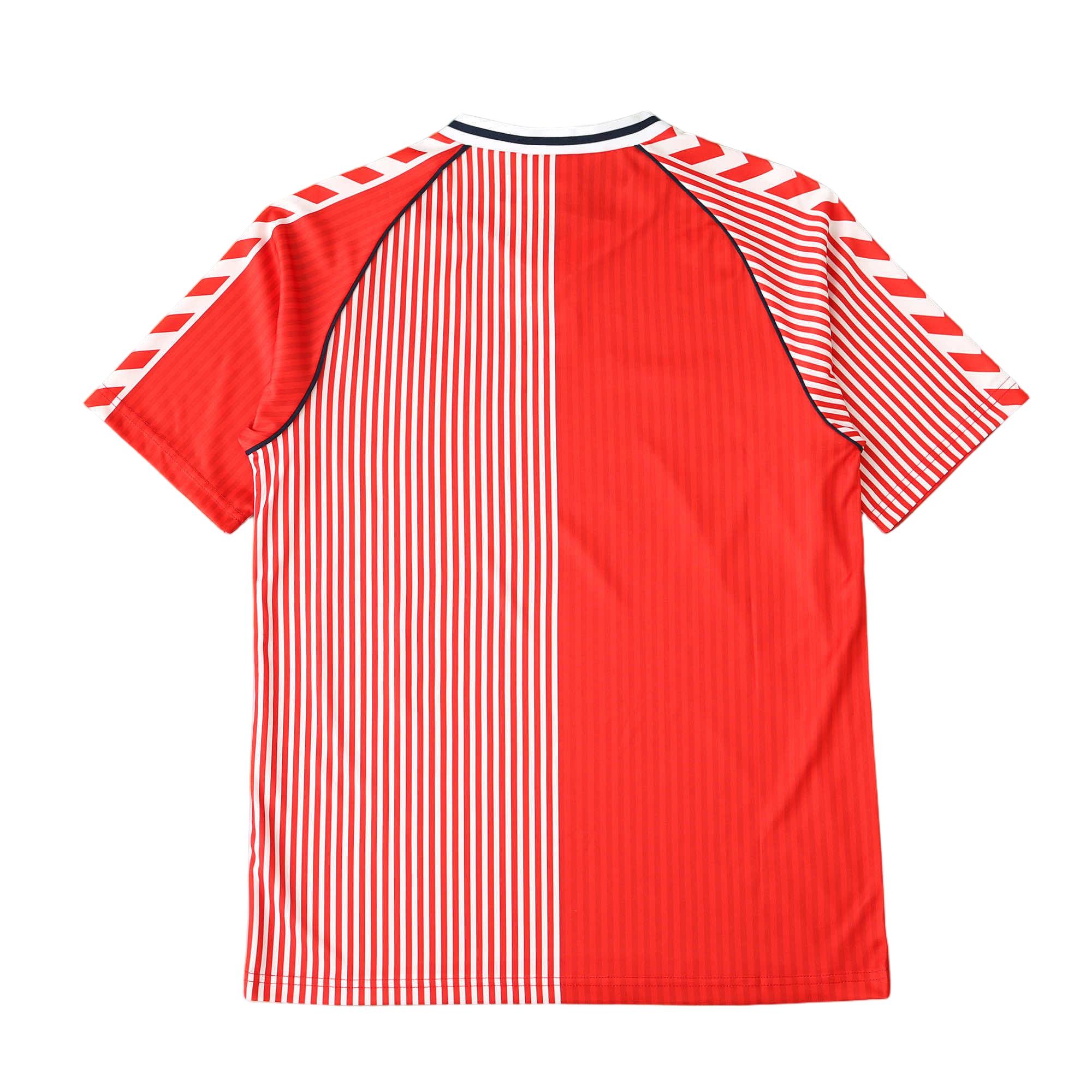 1986 Denmark Home Jersey  Fan version