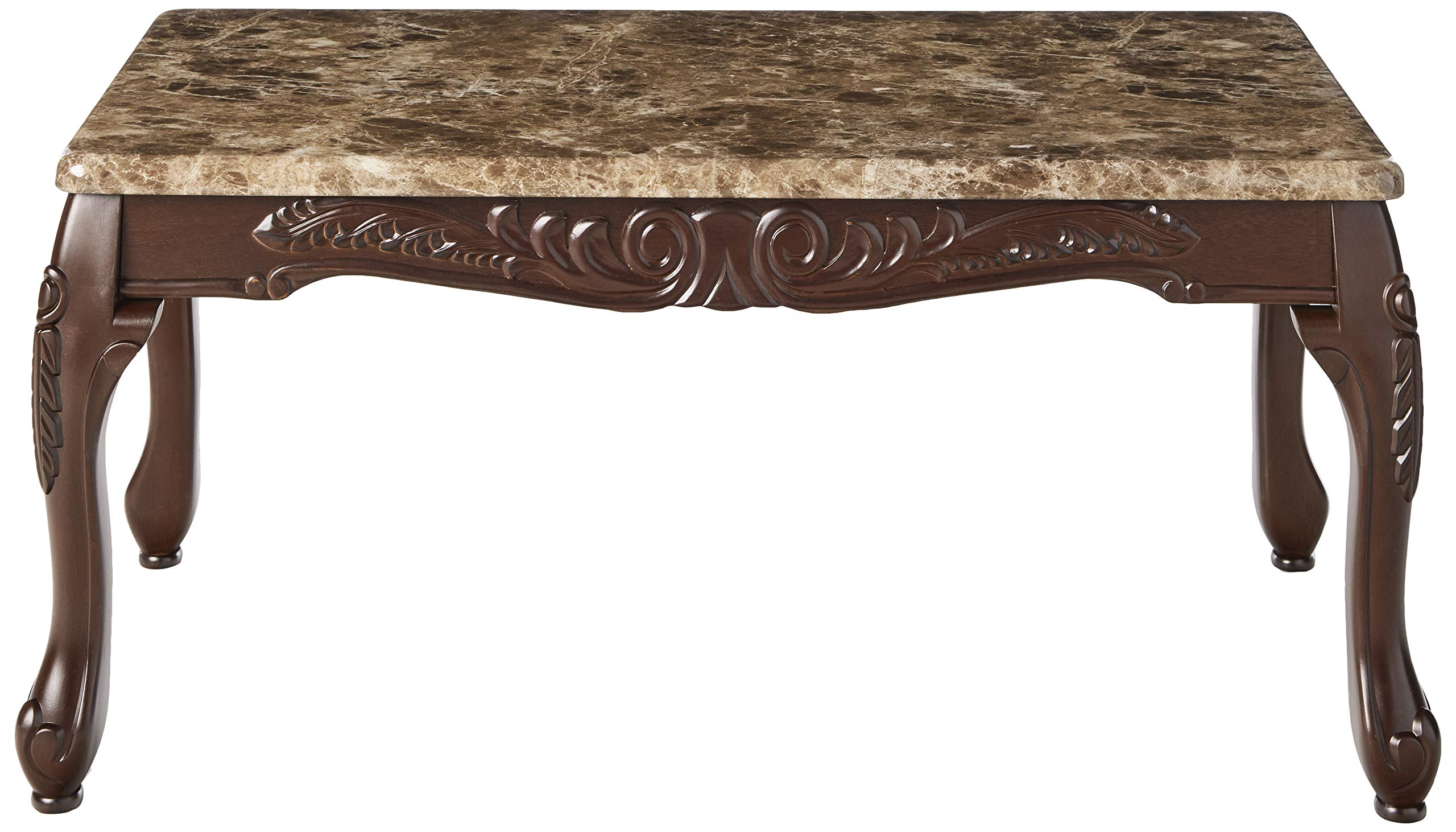 3-Piece Traditional Faux Marble Top Accent Tables Set