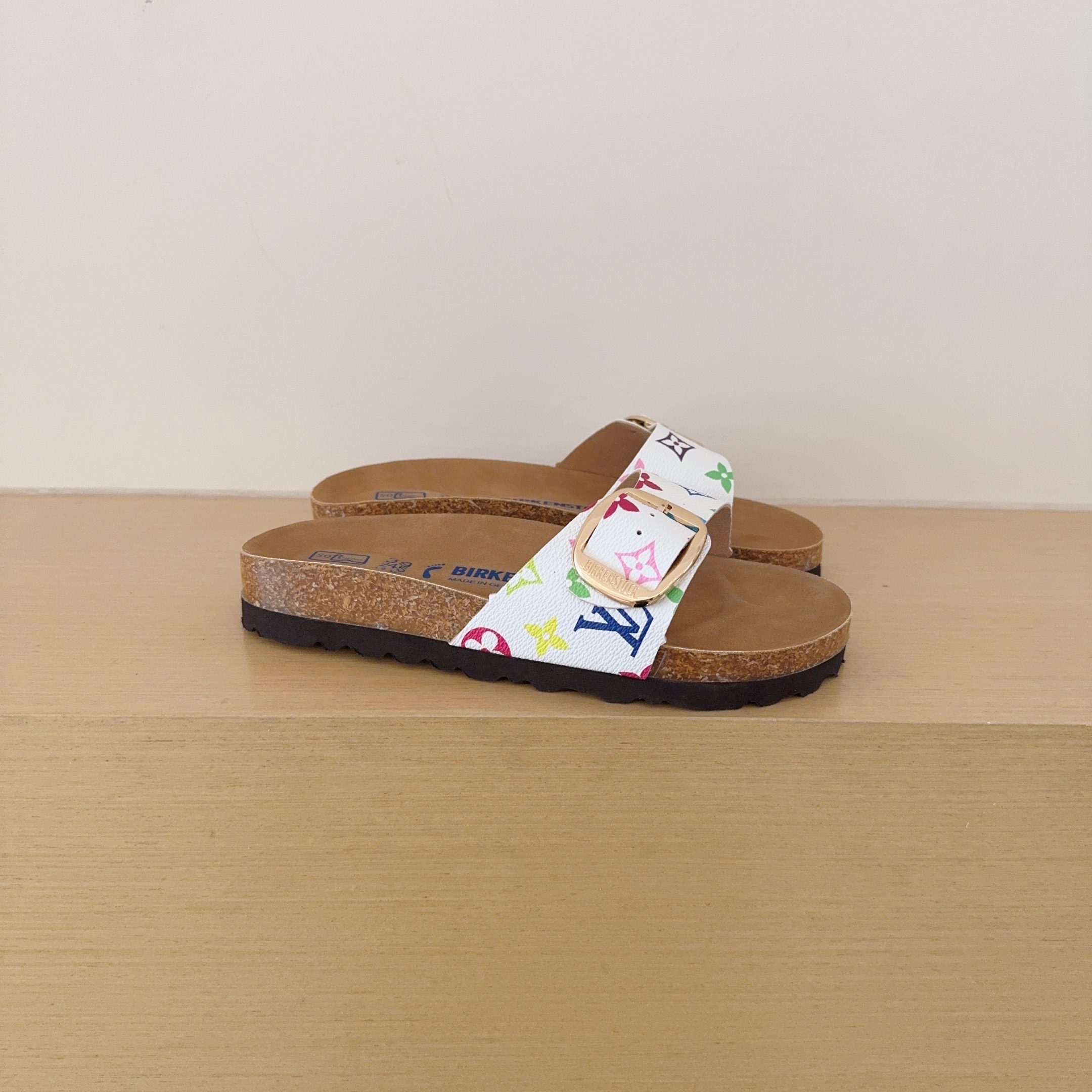 Birken-Style Big-Buckle Sandals