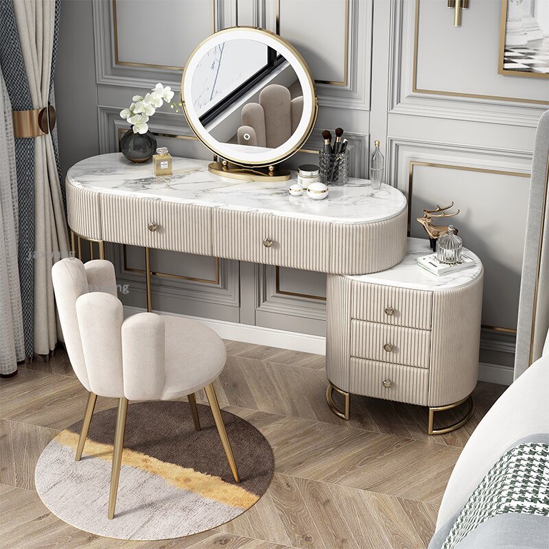 Nordic Dressing Table with Mirror