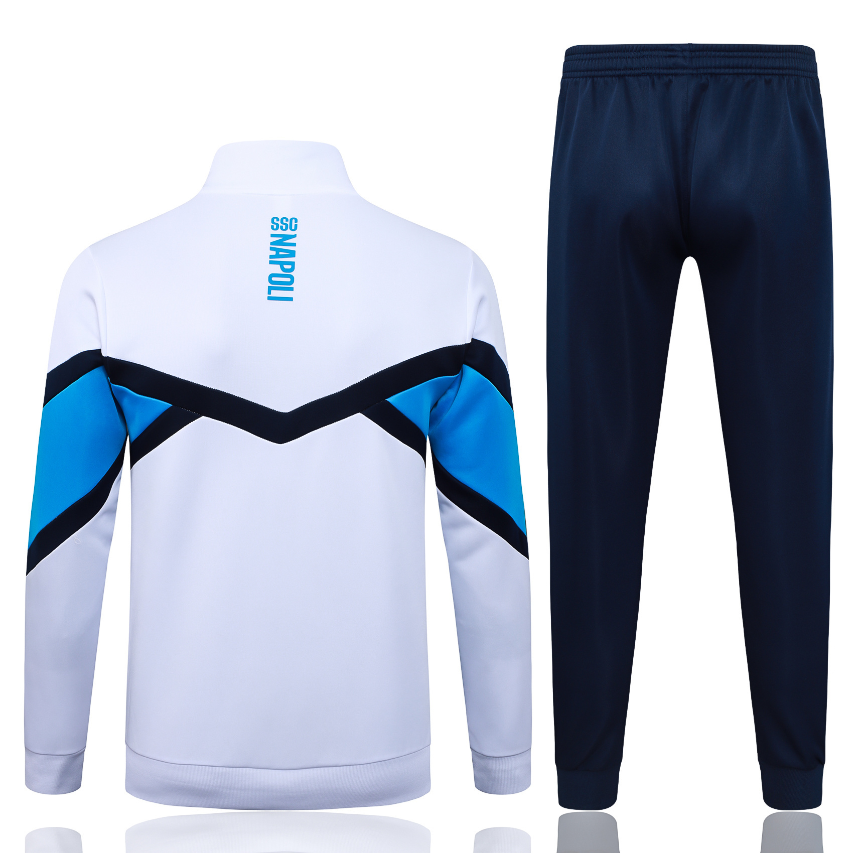 Adult/ Kids 2526 Napoli Full zipper Training Suit White