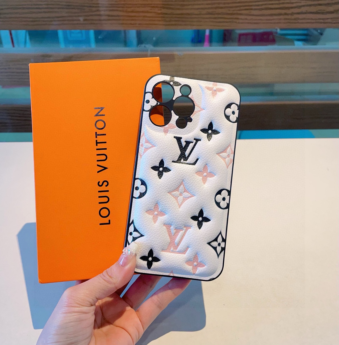 Louis Vuitton Pastel Embossed Monogram Luxury Phone Case