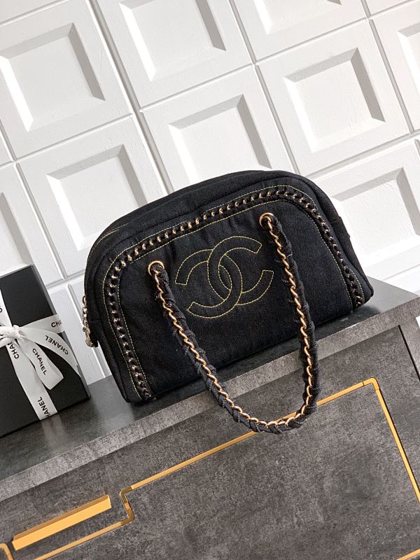 Chanel Vanity Tote Bag Black Large