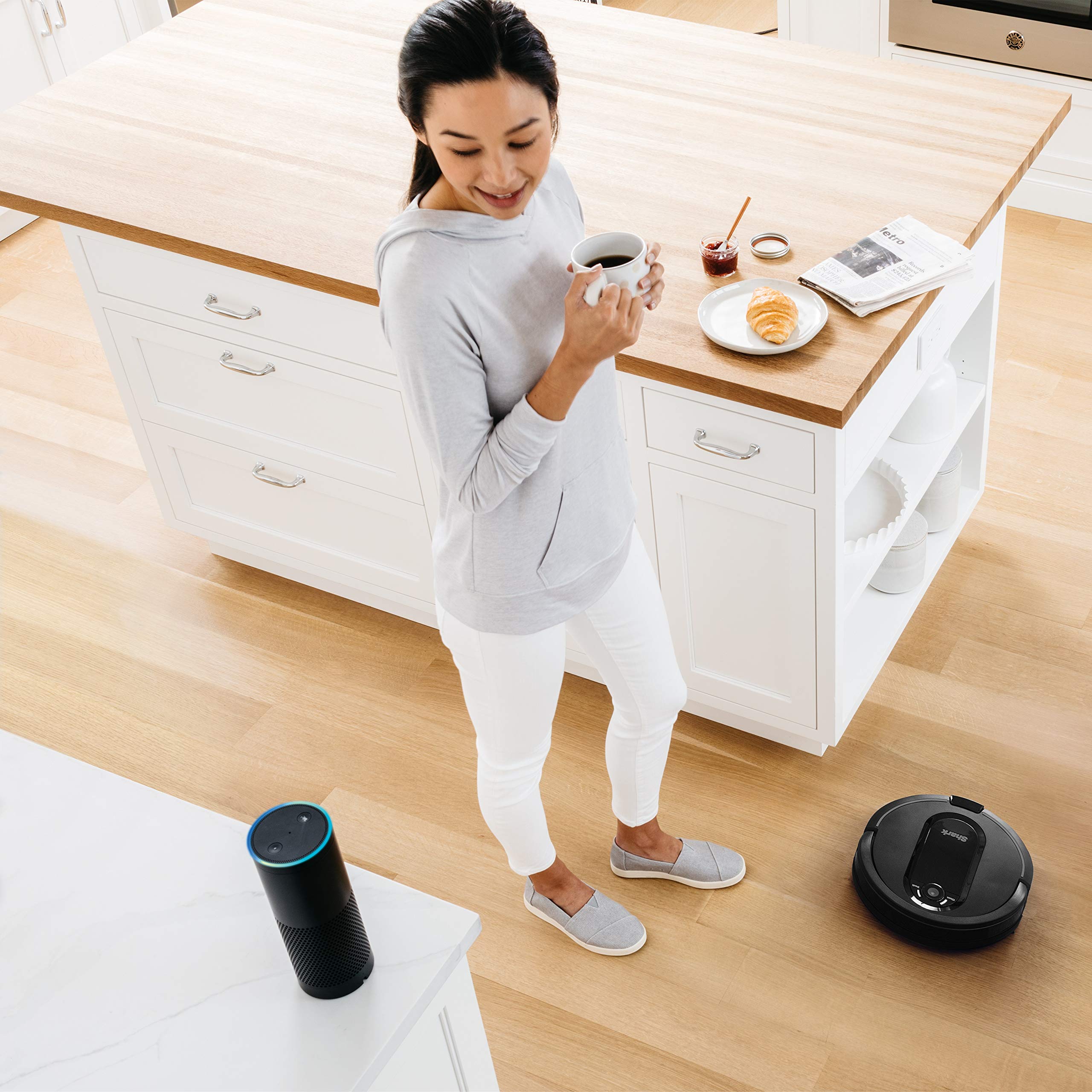 Robot Self-Empty Robot Vacuum, Wi-Fi Connected