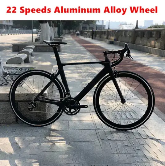 High Rise Bent Handlebar Road Bike Carbon Fiber Hub Wheel C Brake