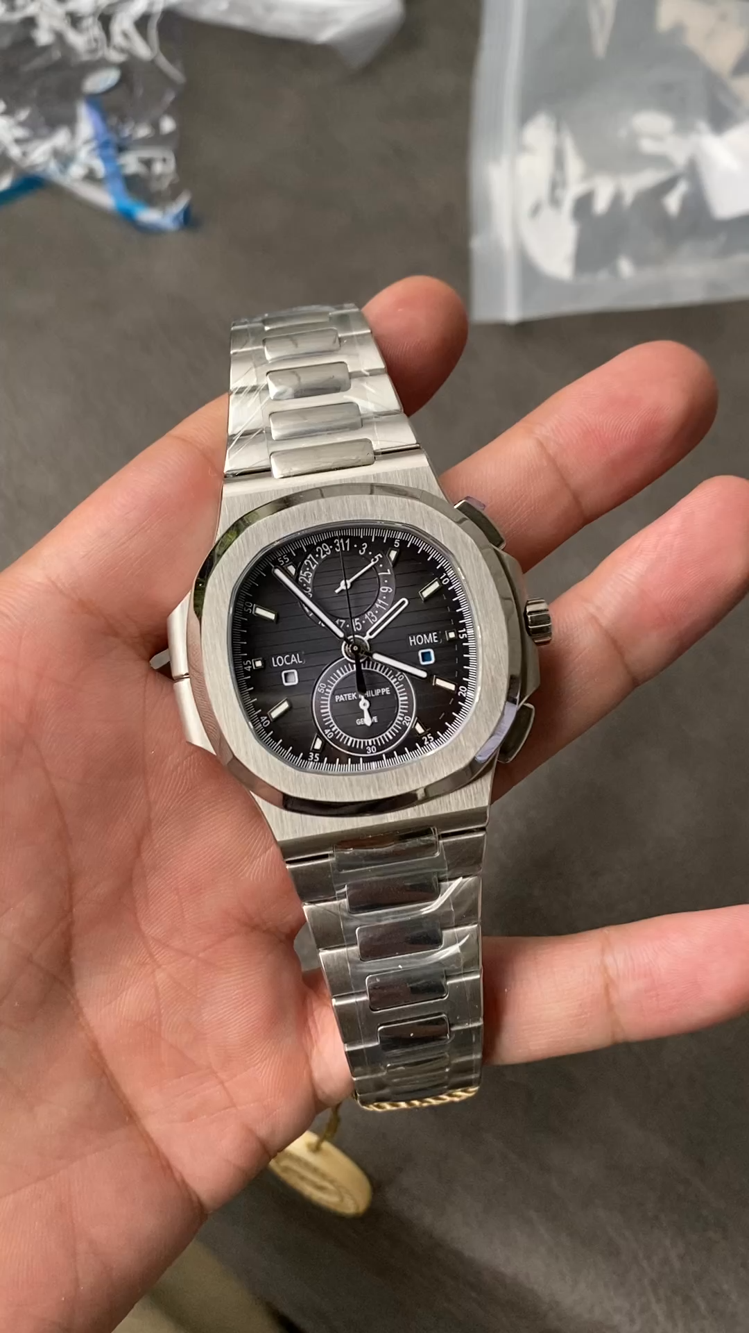 【Super Clone】Patek Philippe Nautilus Stainless Steel Black Dial 5990 1A 011