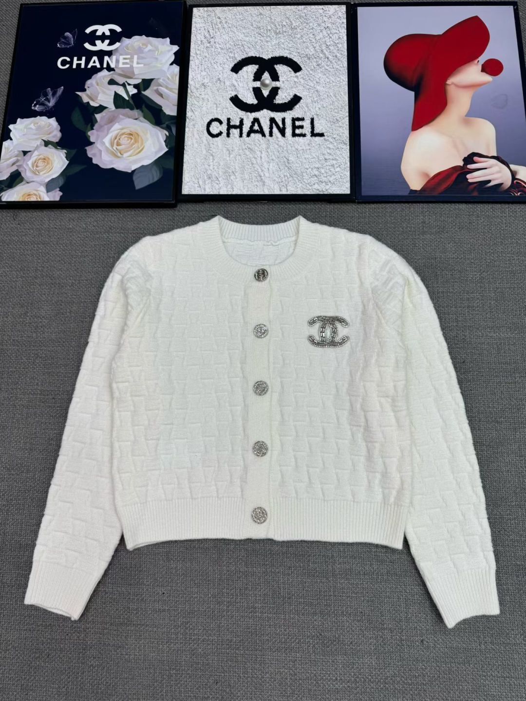 Chanel Round‑Neck Knit Cardigan