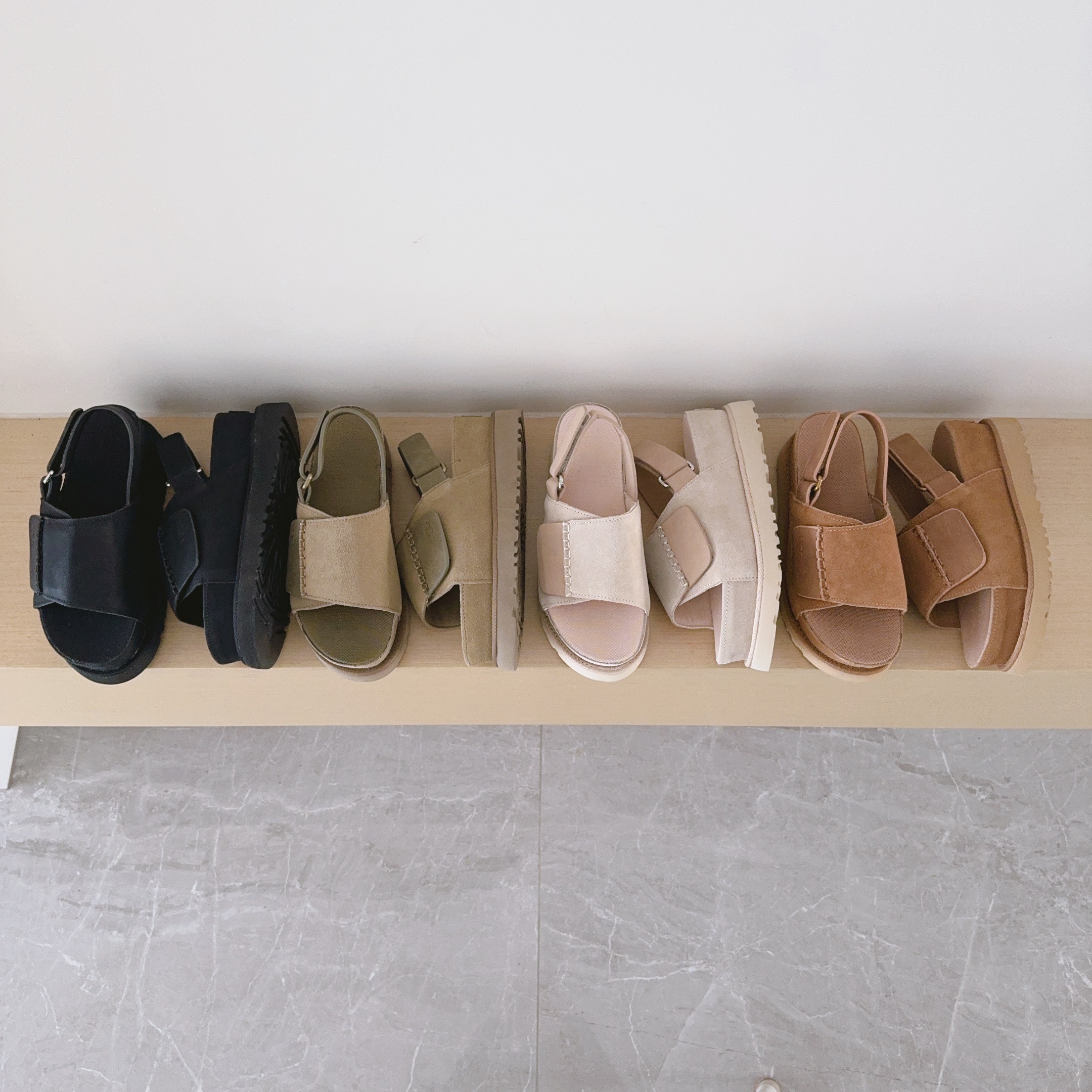 Wide Hook-And-Loop Backstrap Sandals