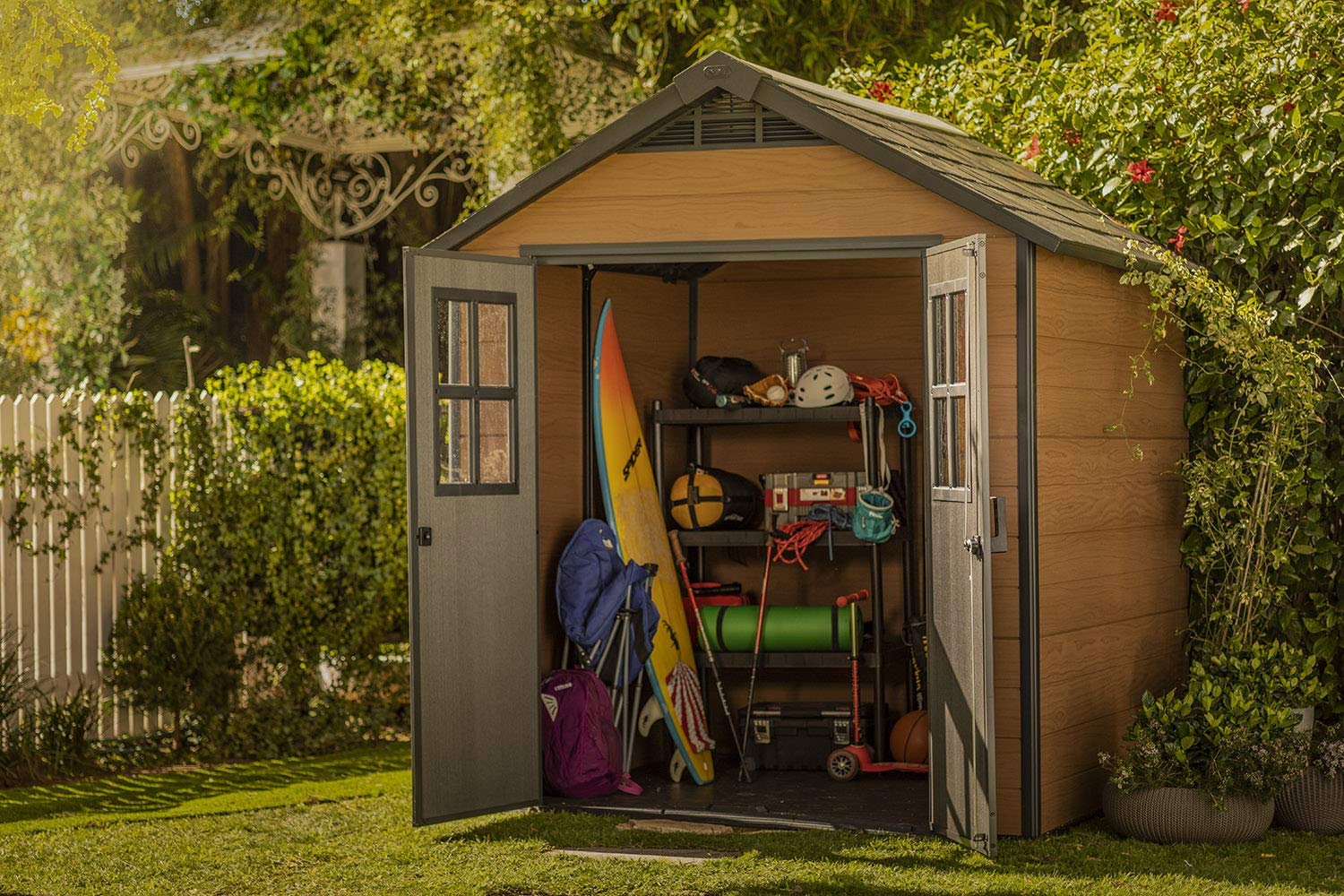 7.5×7 Large Resin Storage Shed Kit