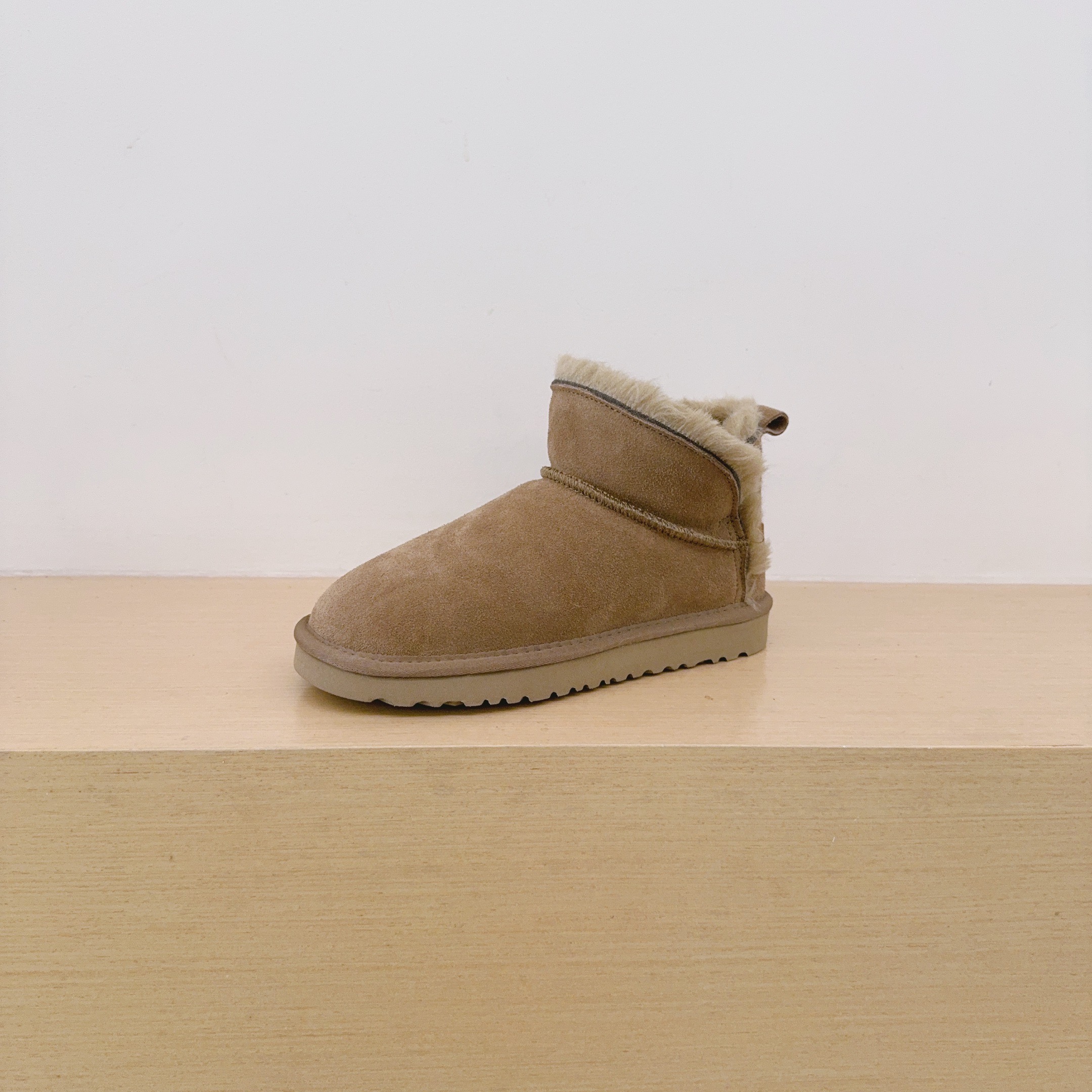 Fur Trim Ankle Boots