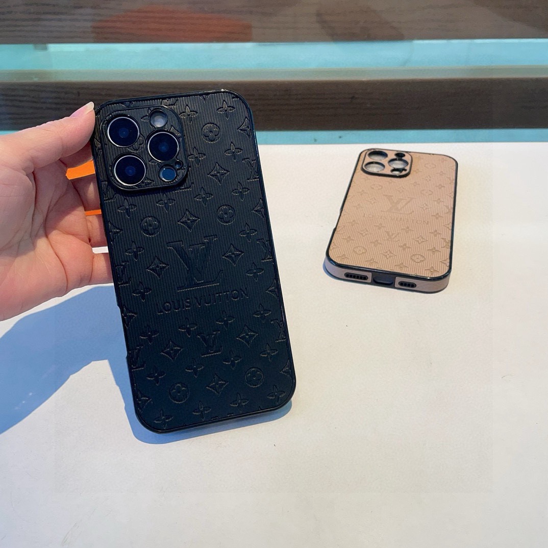 Louis Vuitton Embossed Monogram Vertical Stripe Luxury Phone Case