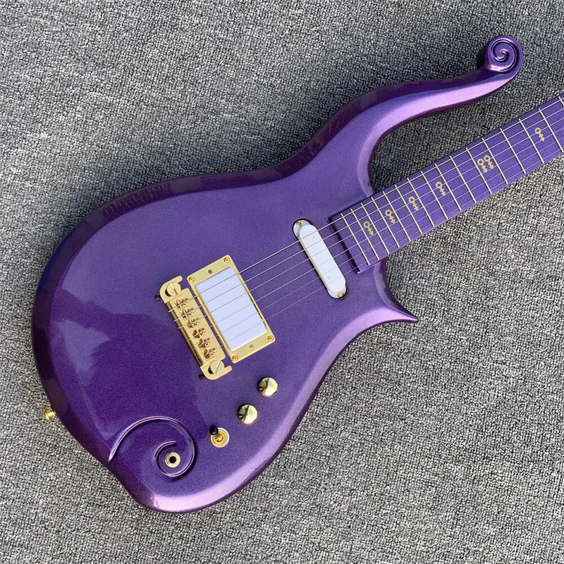 Cloud Prince Alien Electric Guitar Professional Play Beginners Neck Purple Top