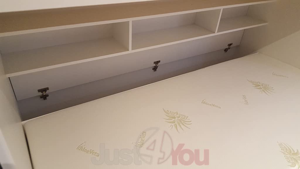 Bunk Bed Cabin Bed Storage High Sleeper Bed Mattresses Included