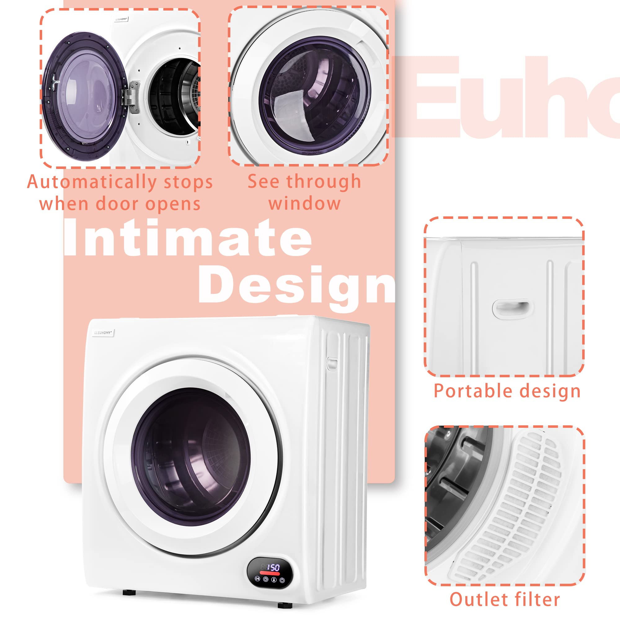 Euhomy Compact Laundry Dryer