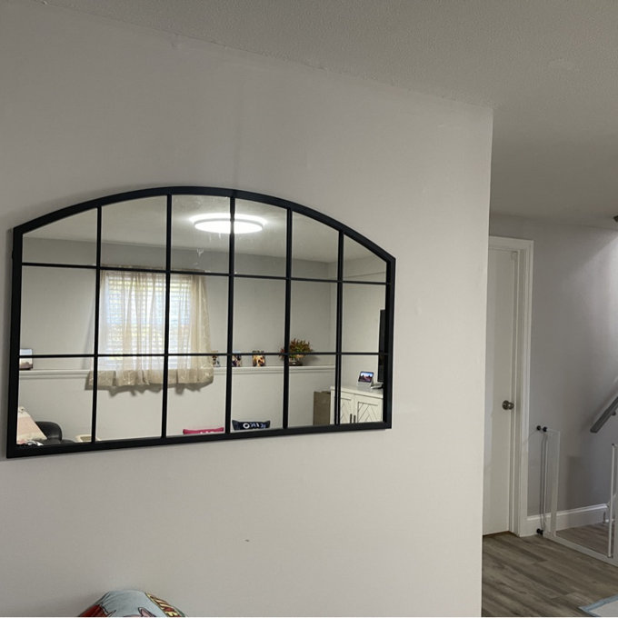 Kaxton Window Pane Metal Mirror