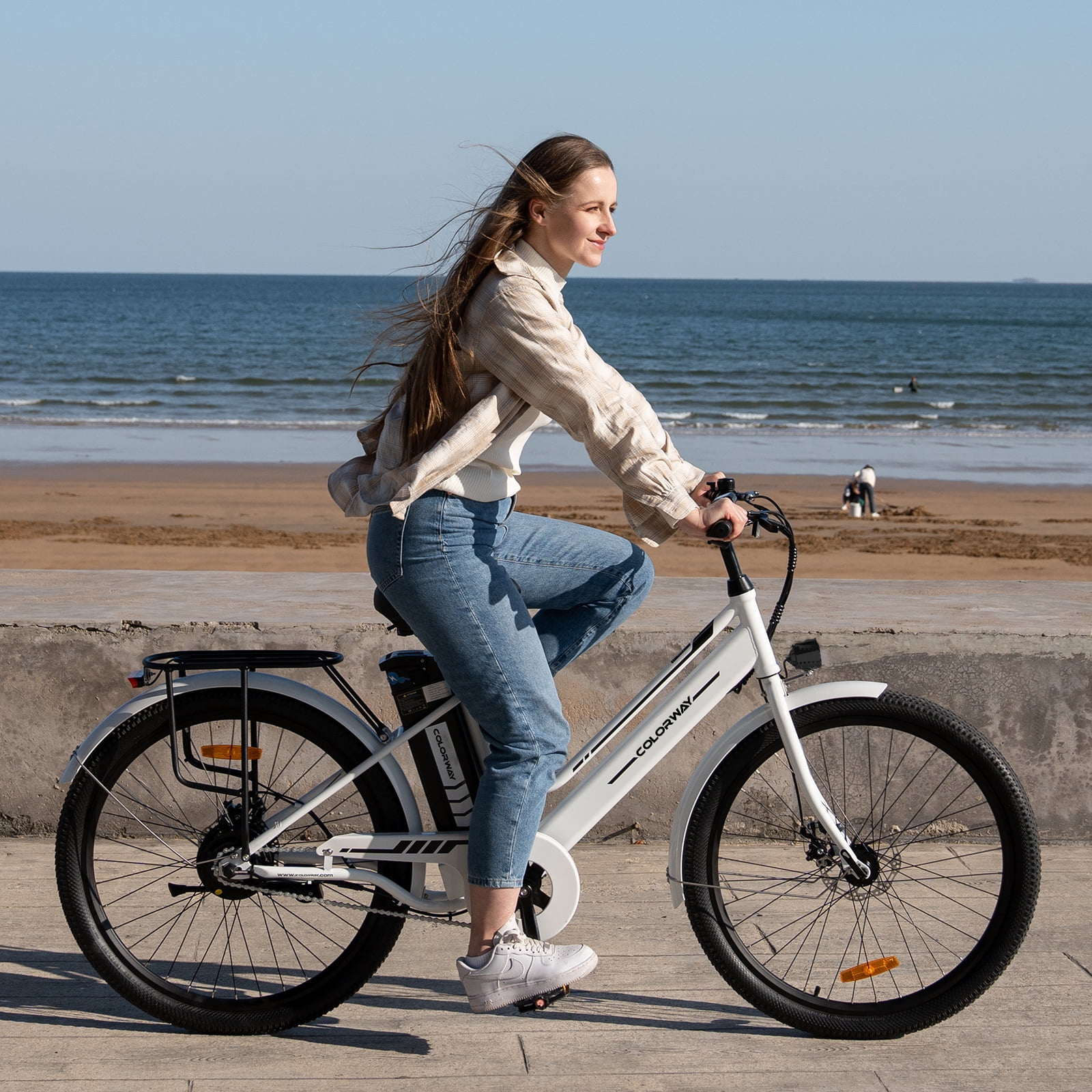COLORWAY 26in Electric Bike, 500W, 36V 12Ah