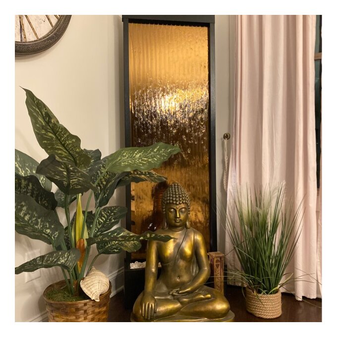 Statesboro Metal Mirror Fountain with Light