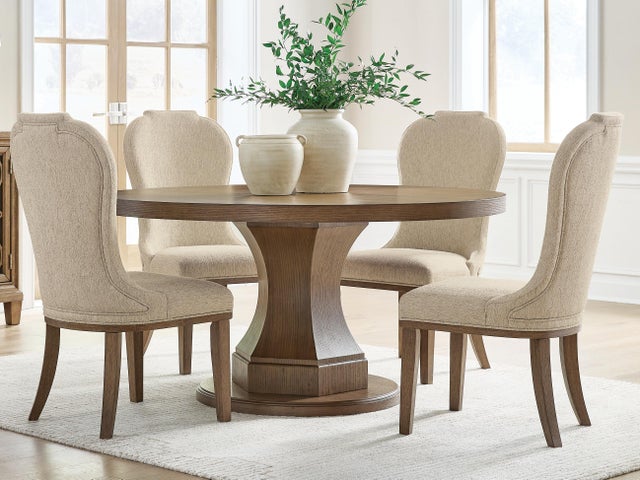 Jorlaina Dining Table and 4 Chairs