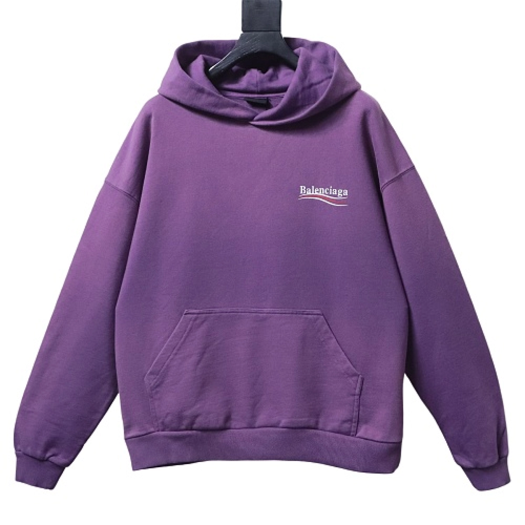 Balenciaga Political Campaign Medium Fit Hoodie Purple
