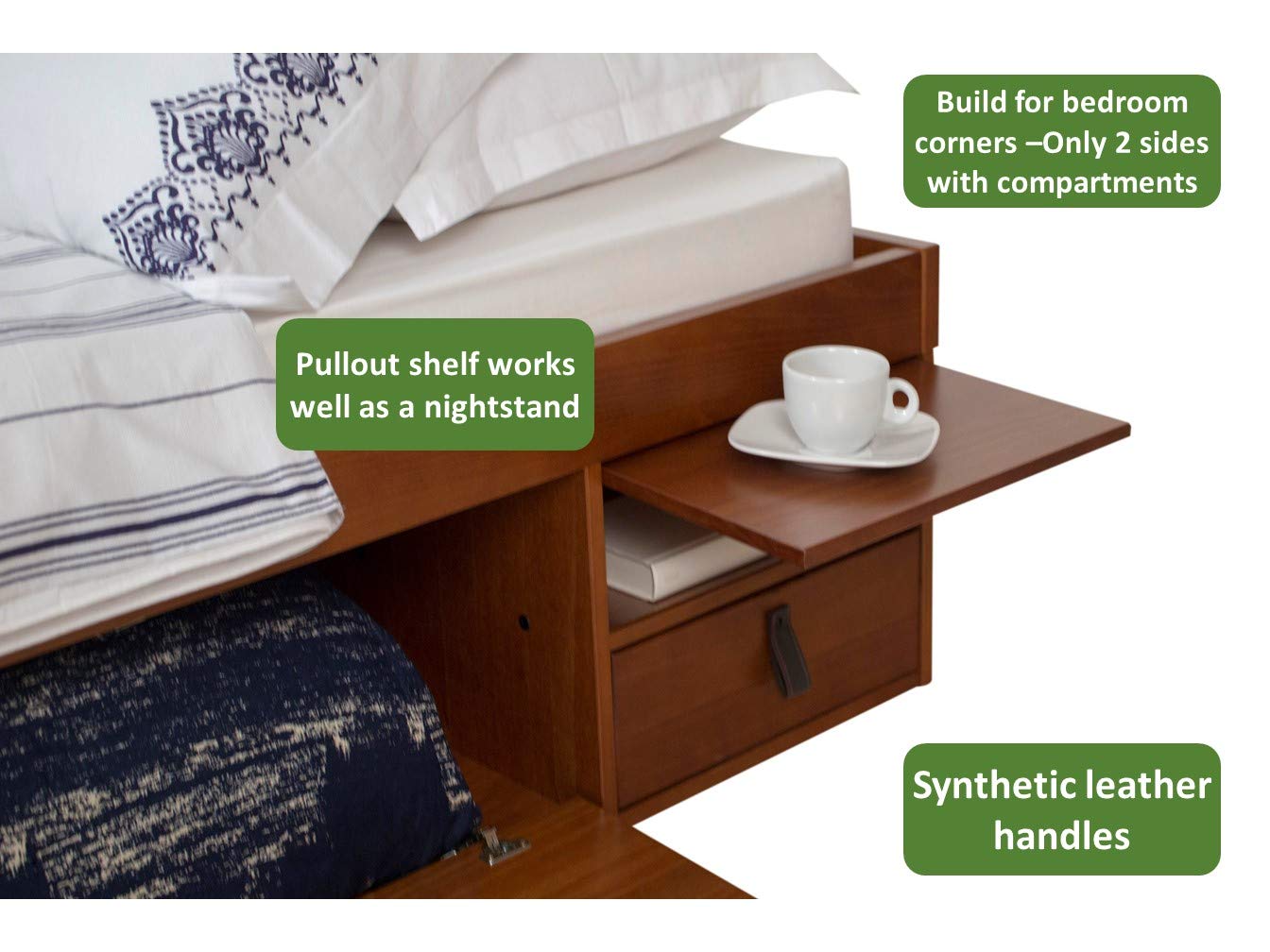 Bali Storage Platform Bed with Drawers