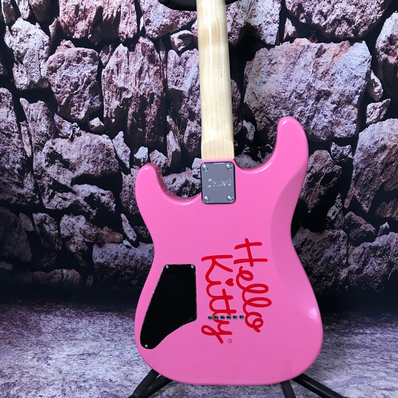 electric guitar start SQ pink cat hello red bow in stock