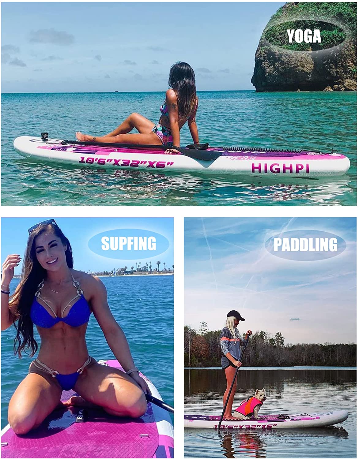Highpi Inflatable Stand Up Paddle Boards