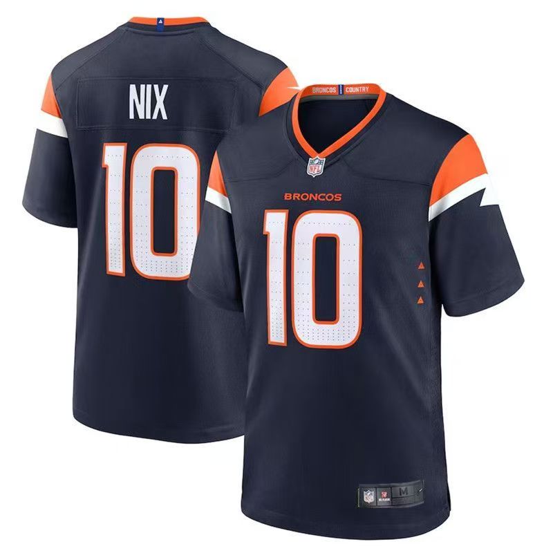 Denver Broncos Jersey Blue 2024 NO.10 NIX