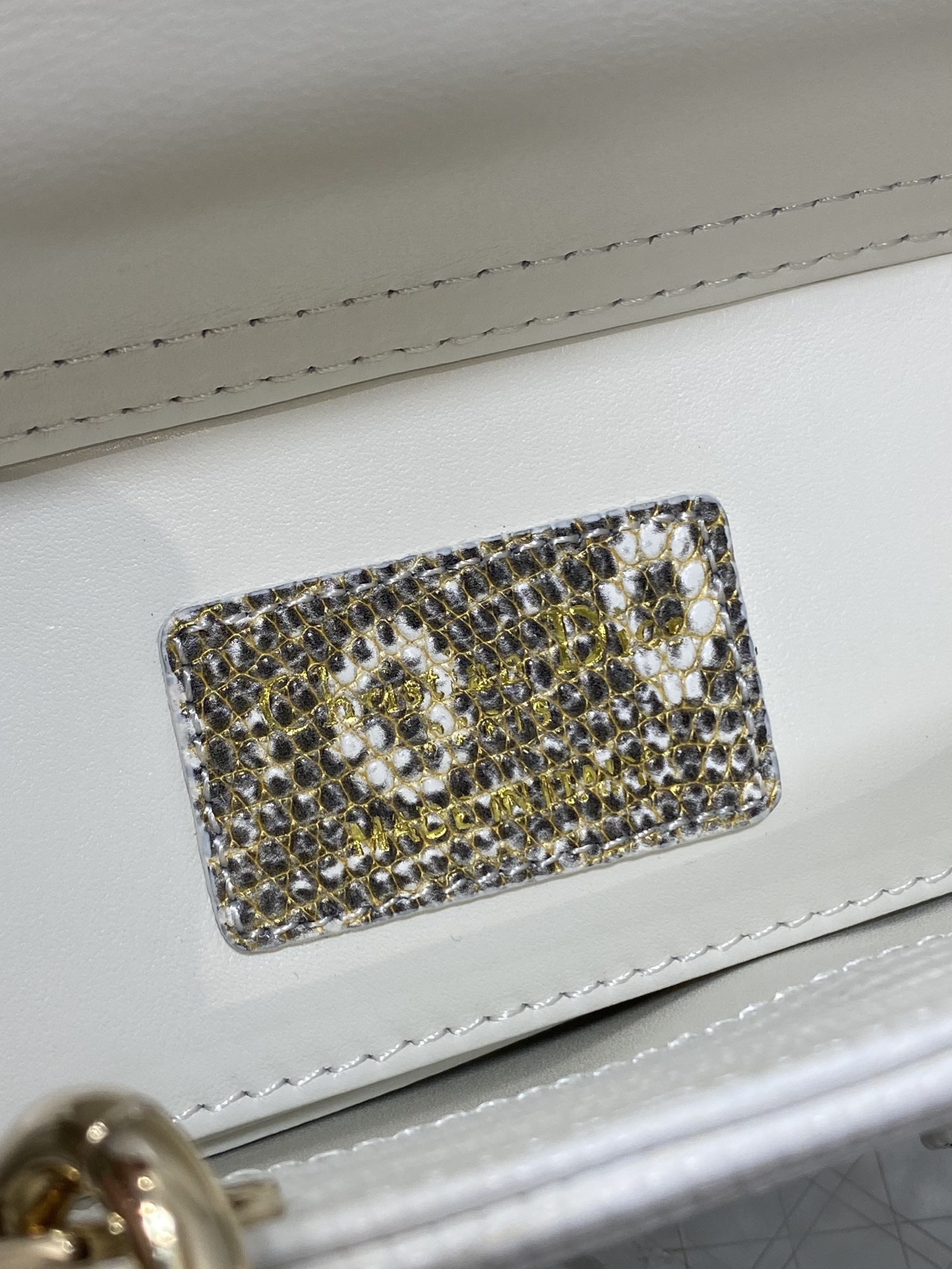 Dior Lady Mini Beige Grey Bag