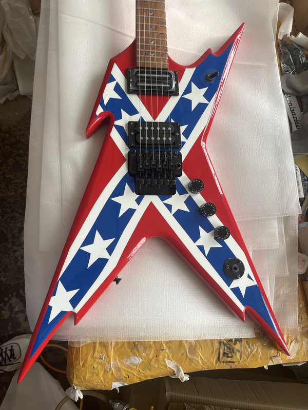 NEW Dimebag Rebel Electric Guitar Red Transparent