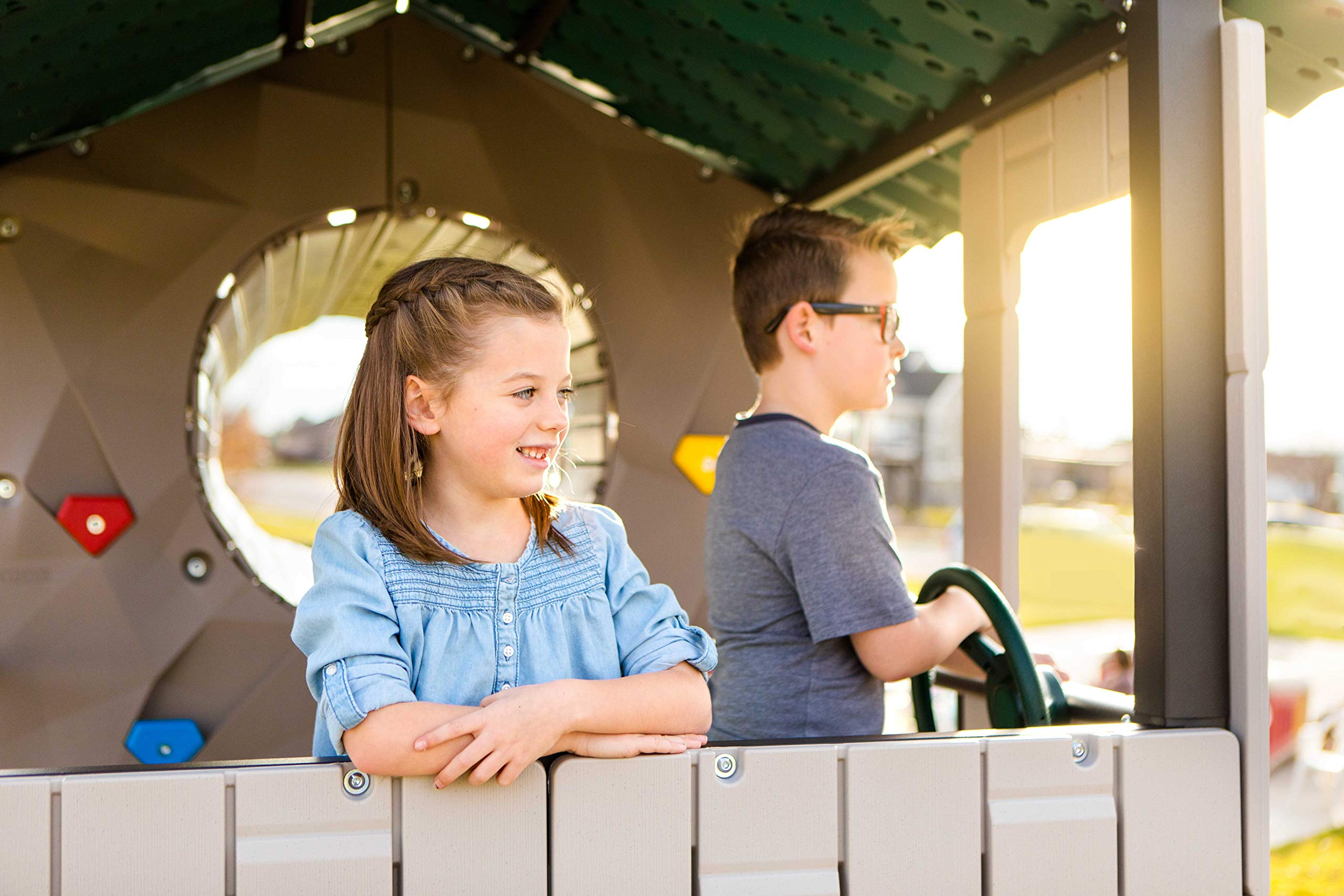 Lifetime Adventure Tunnel Swing Set