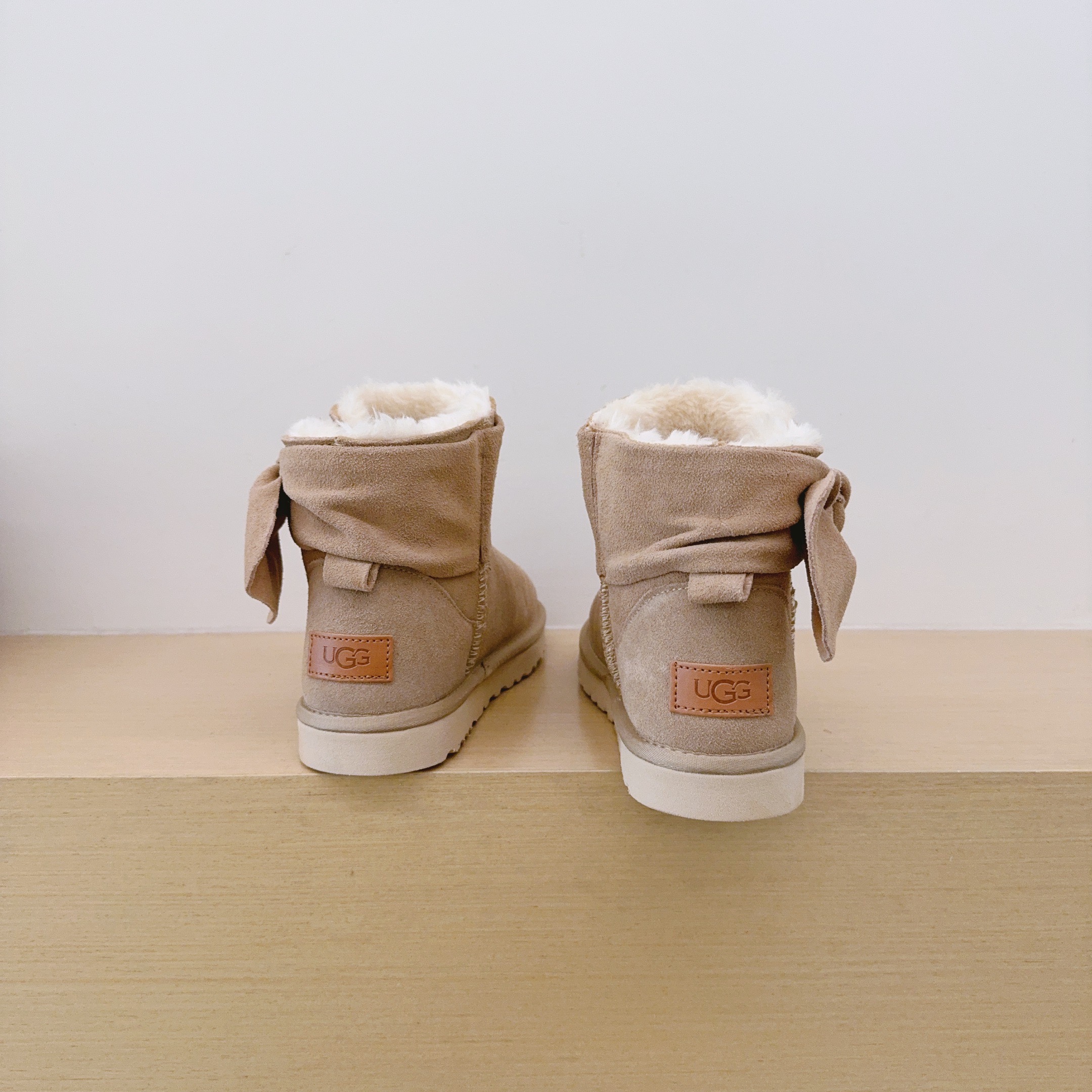 UGG Kids Large Bow Ankle Boots