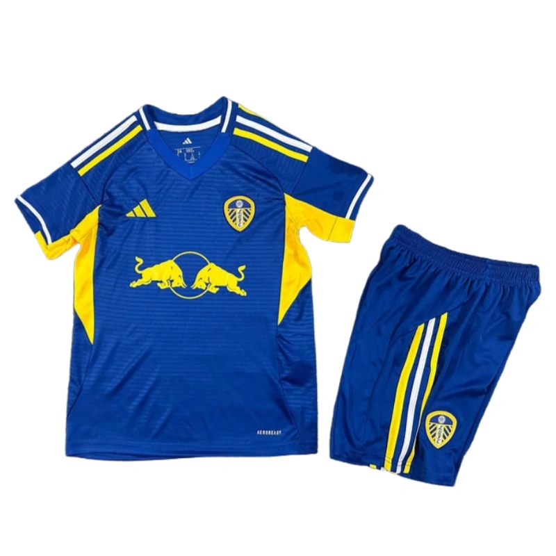 2025/26 Leeds United Football Club Adidas Away Soccer Jersey Kids CBKJ KS