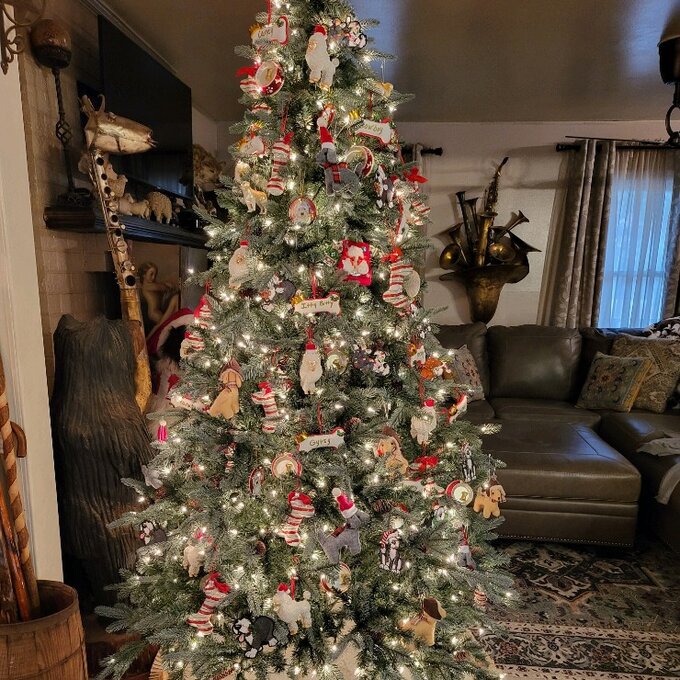 Frosted Arctic 90'' Lighted Artificial Spruce Christmas Tree