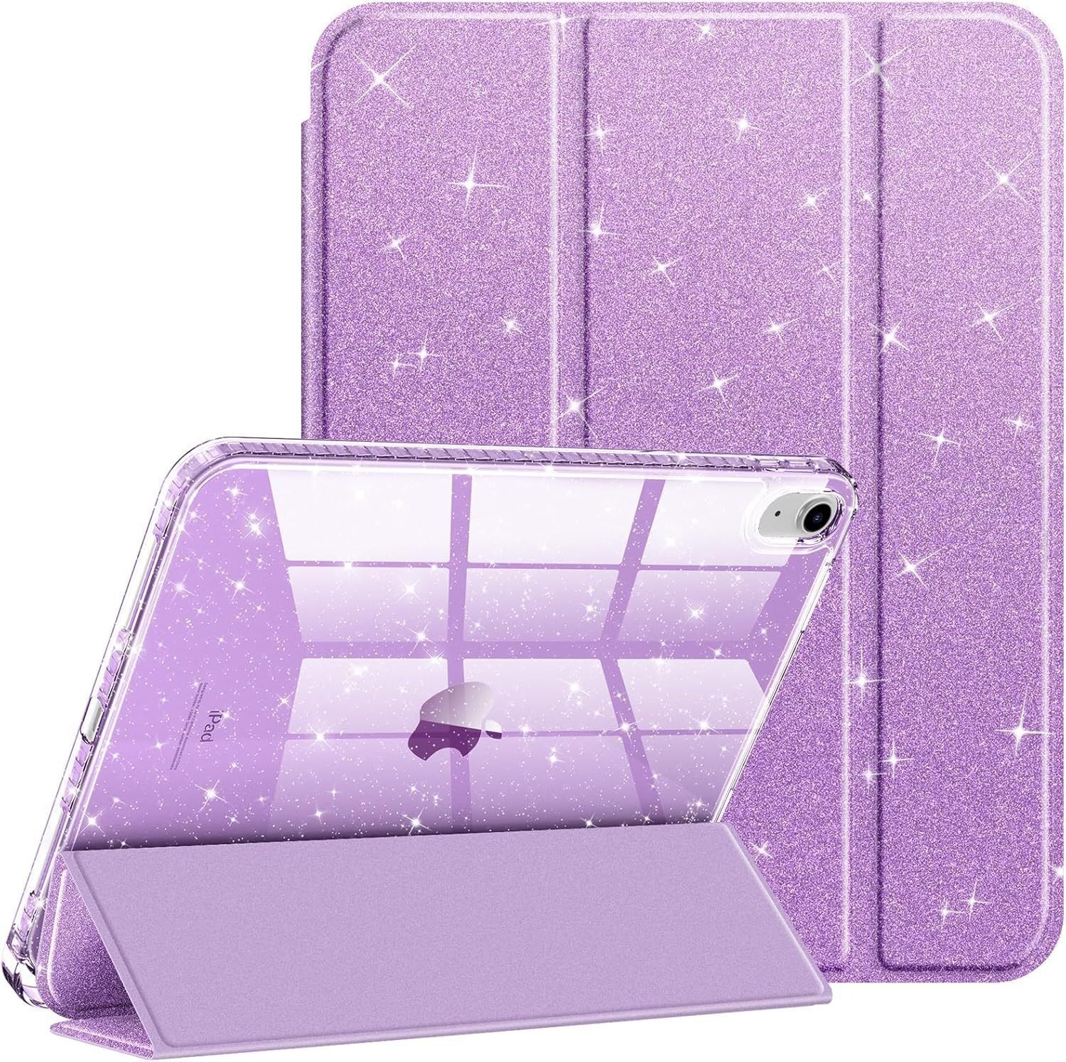 iPad 10 Gen Protective Case Glitter - back view