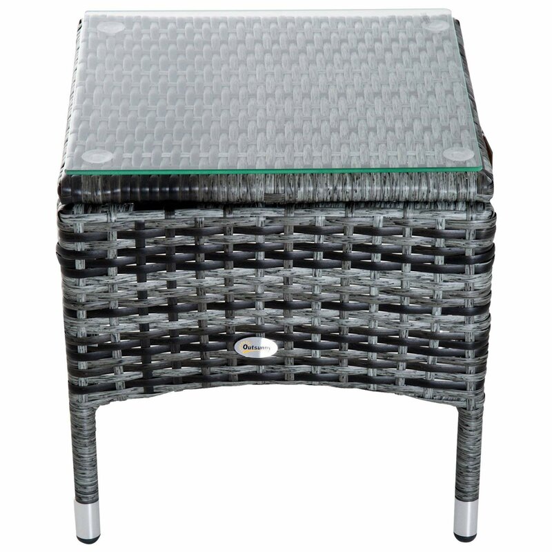 Patio Wicker Chaise Lounge Chair Set