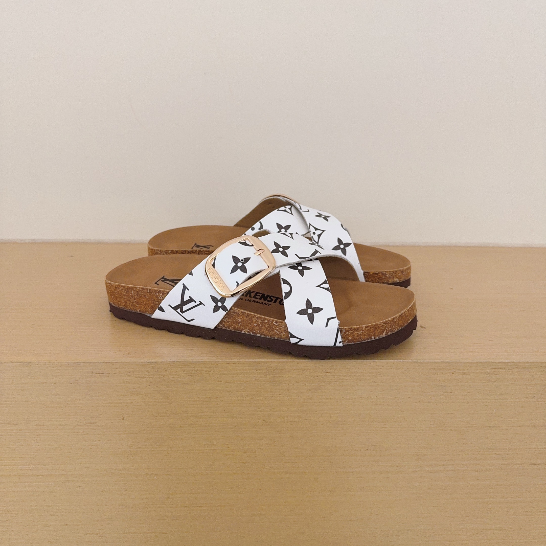 Birken-Style Cross-Strap Sandals