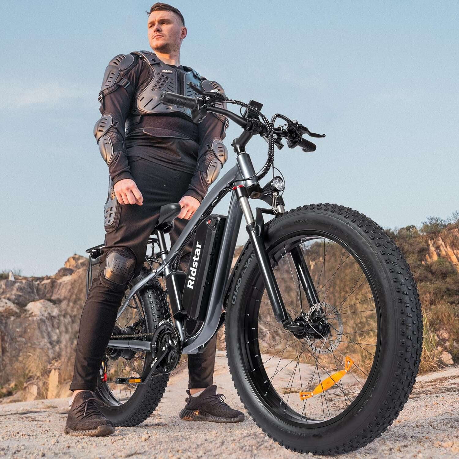 26in Dual Motor Electric Mountain Bike, 3000W Peak, 48V 23Ah