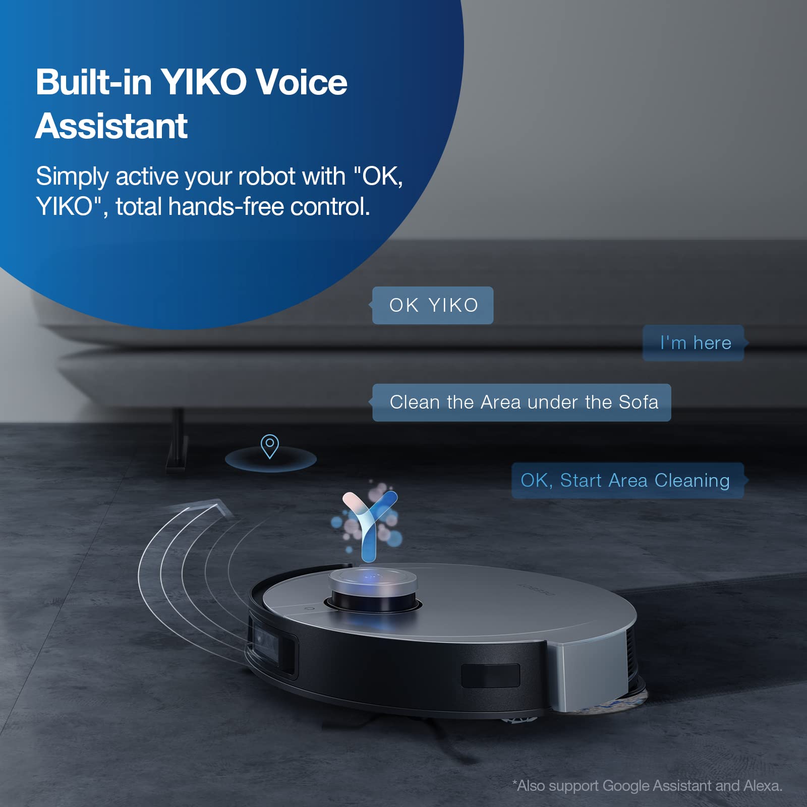 Robot Vacuum & Mop Combo with Auto-Cleaning Station