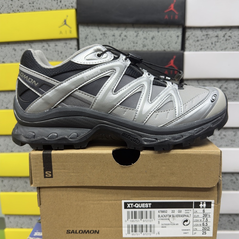 Salomon XT-Q Black Gray Silver Sneakers