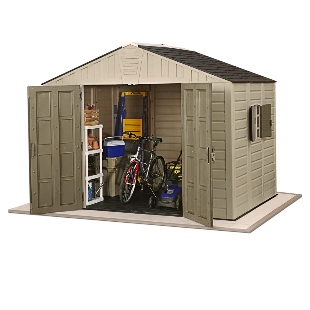 10x8 Large Resin Shed for Patio Furniture