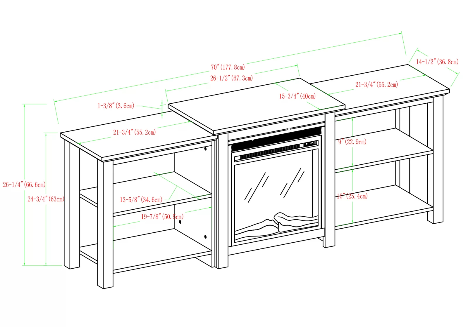 Woodbury TV Stand for TVs up to 78