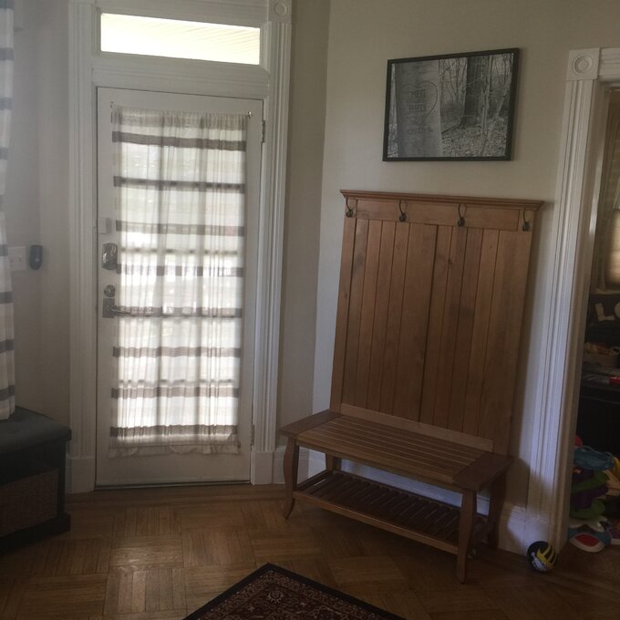 Bernnadette 40'' Wide Pine Solid Wood Hall Tree with Bench