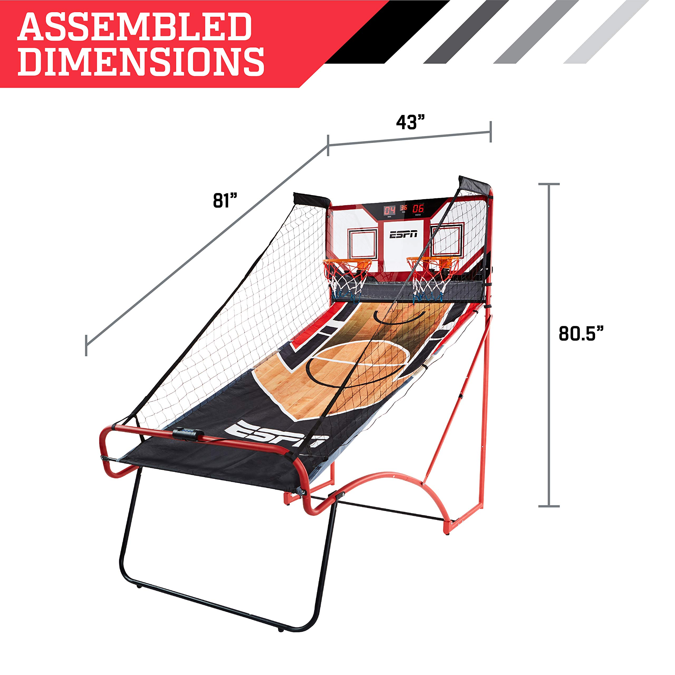 2 Player Space Saving Arcade Basketball