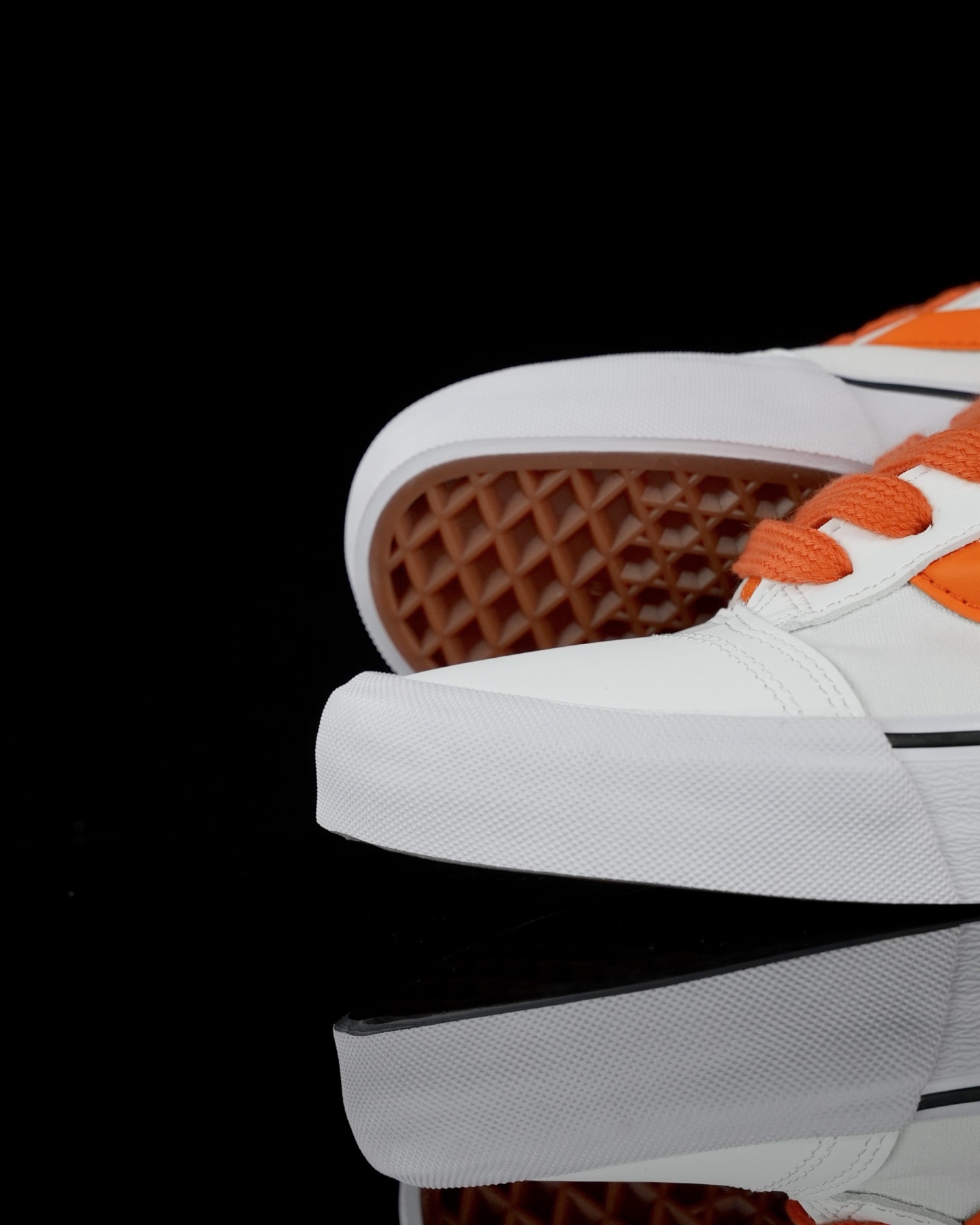 Vans Knu Skool White Orange Chunky Sneakers
