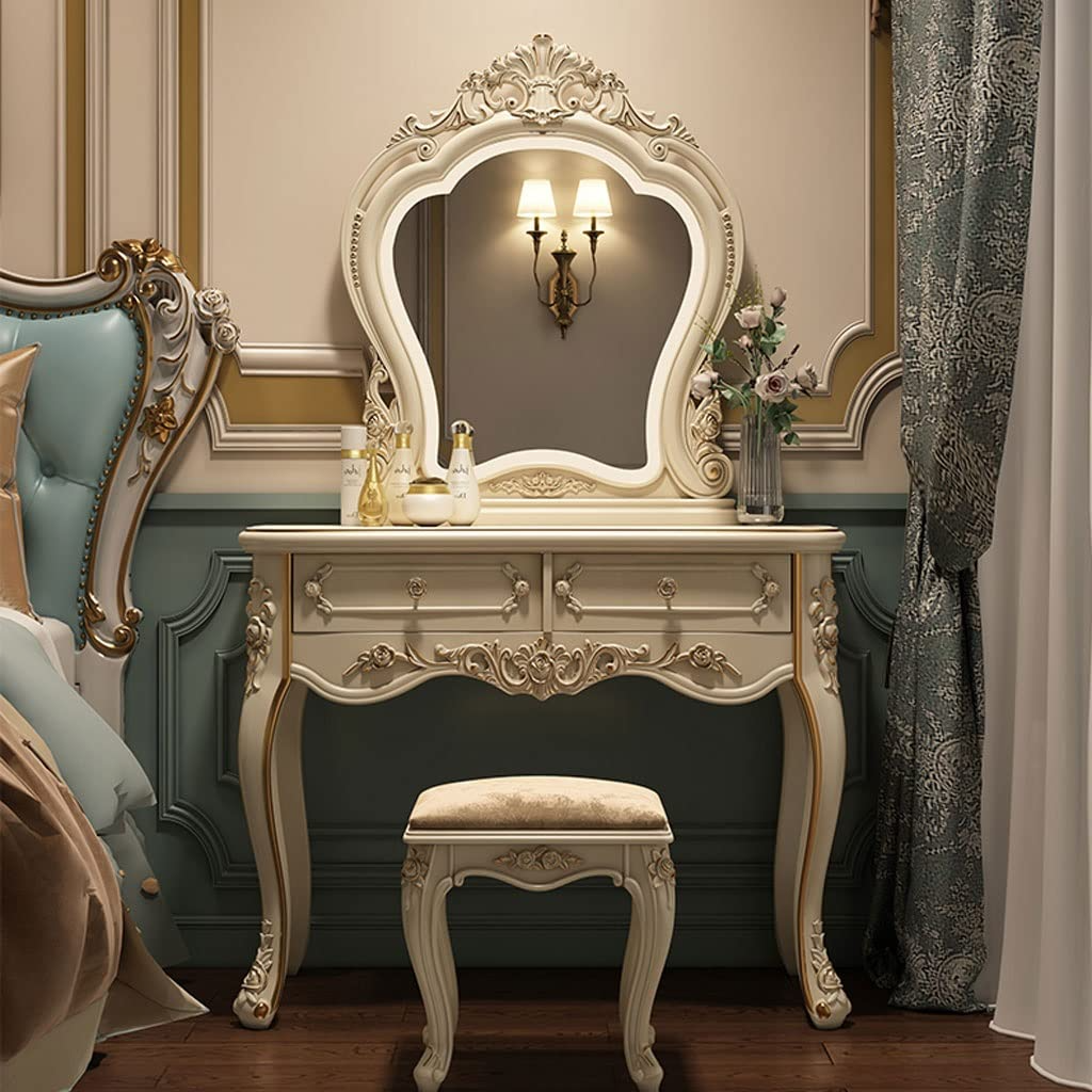 Vanity for Bedroom Dresser Set with Mirror Bedroom Makeup Table