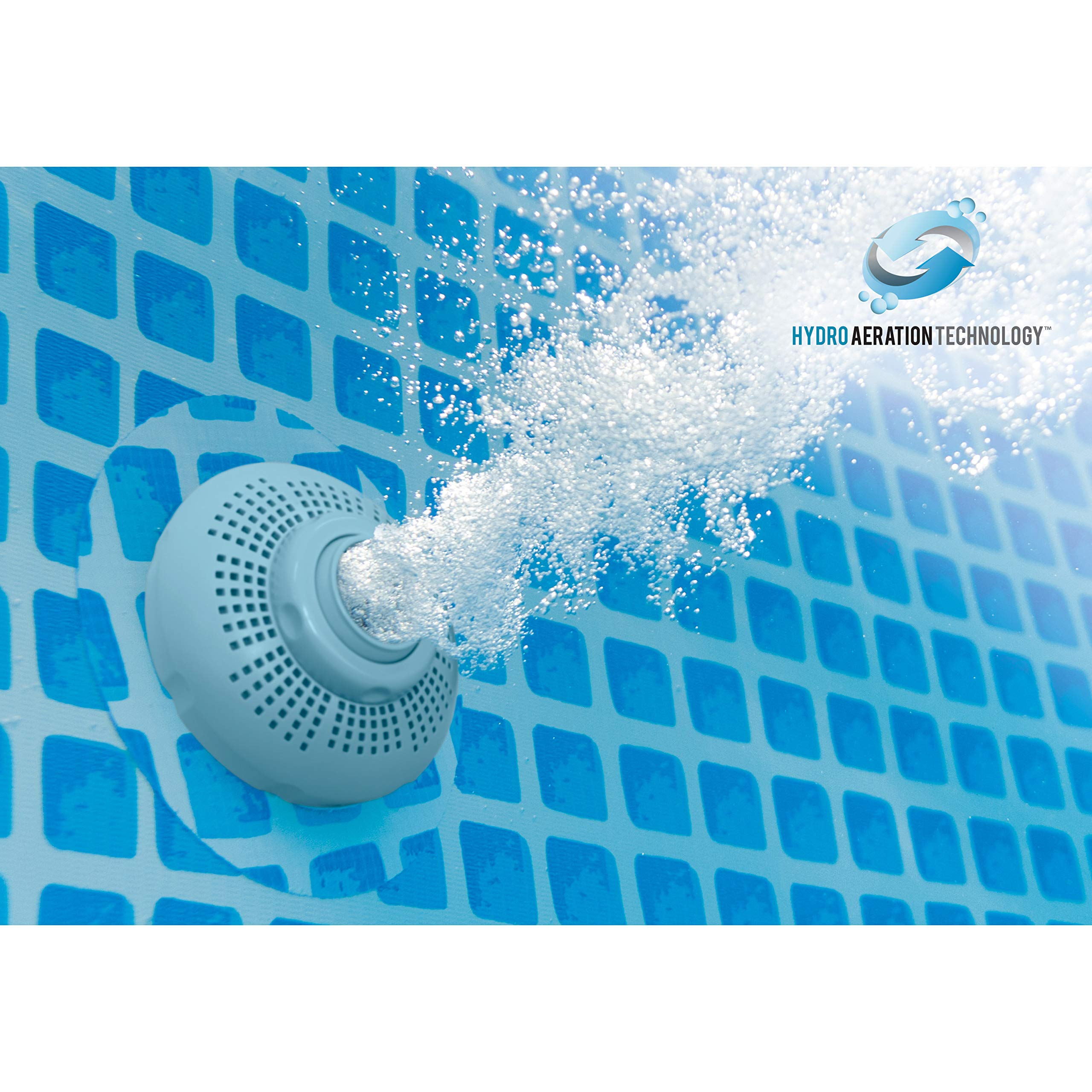 INTEX Rectangular Ultra XTR Pool Set with Sand Filter Pump