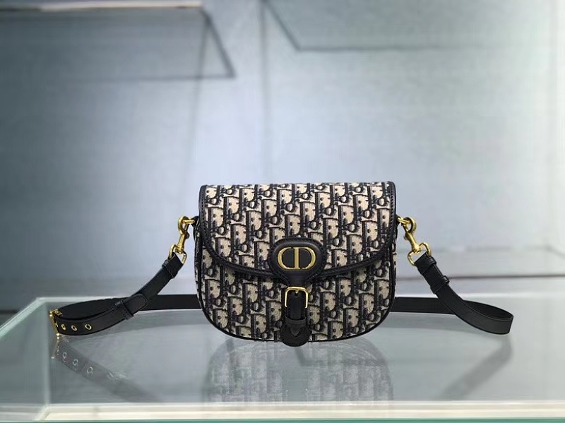 Dior Saddle Bag Navy Oblique